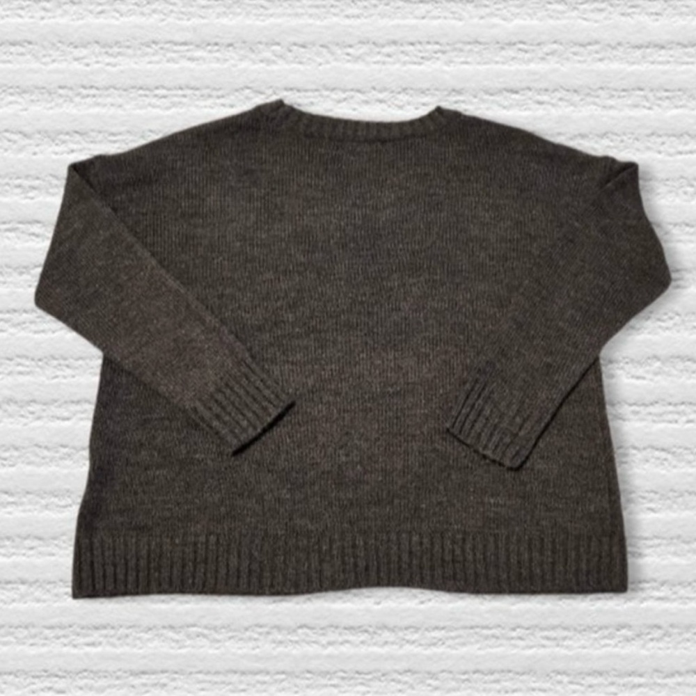 Gray Knit Floral Sweater - Picture 3 of 4